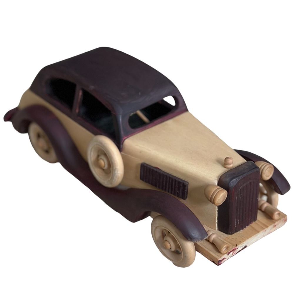 Wooden Model Antique looking car home decor